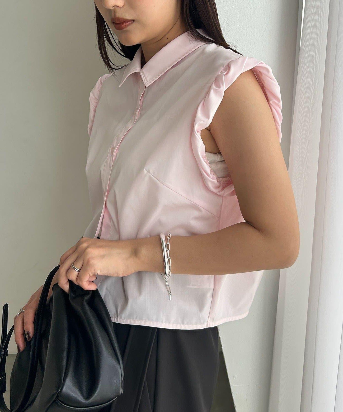 氣球裝飾無袖襯衫