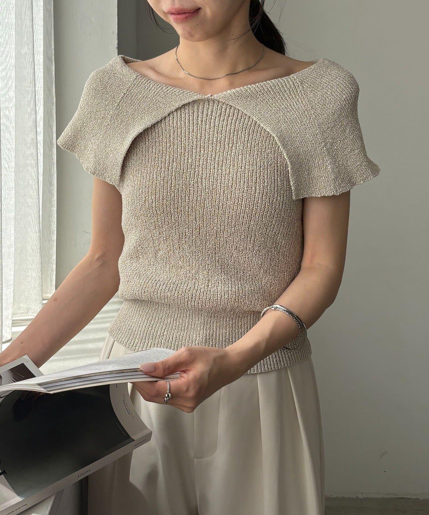 福袋款 大領設計 針織上衣