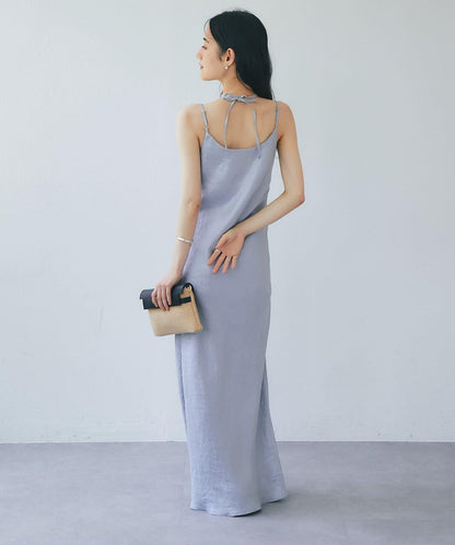 【La boutique BonBon】緞面蕾絲吊帶連衣裙