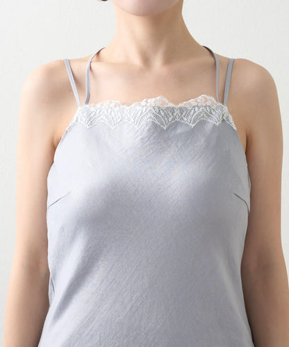【La boutique BonBon】緞面蕾絲吊帶連衣裙