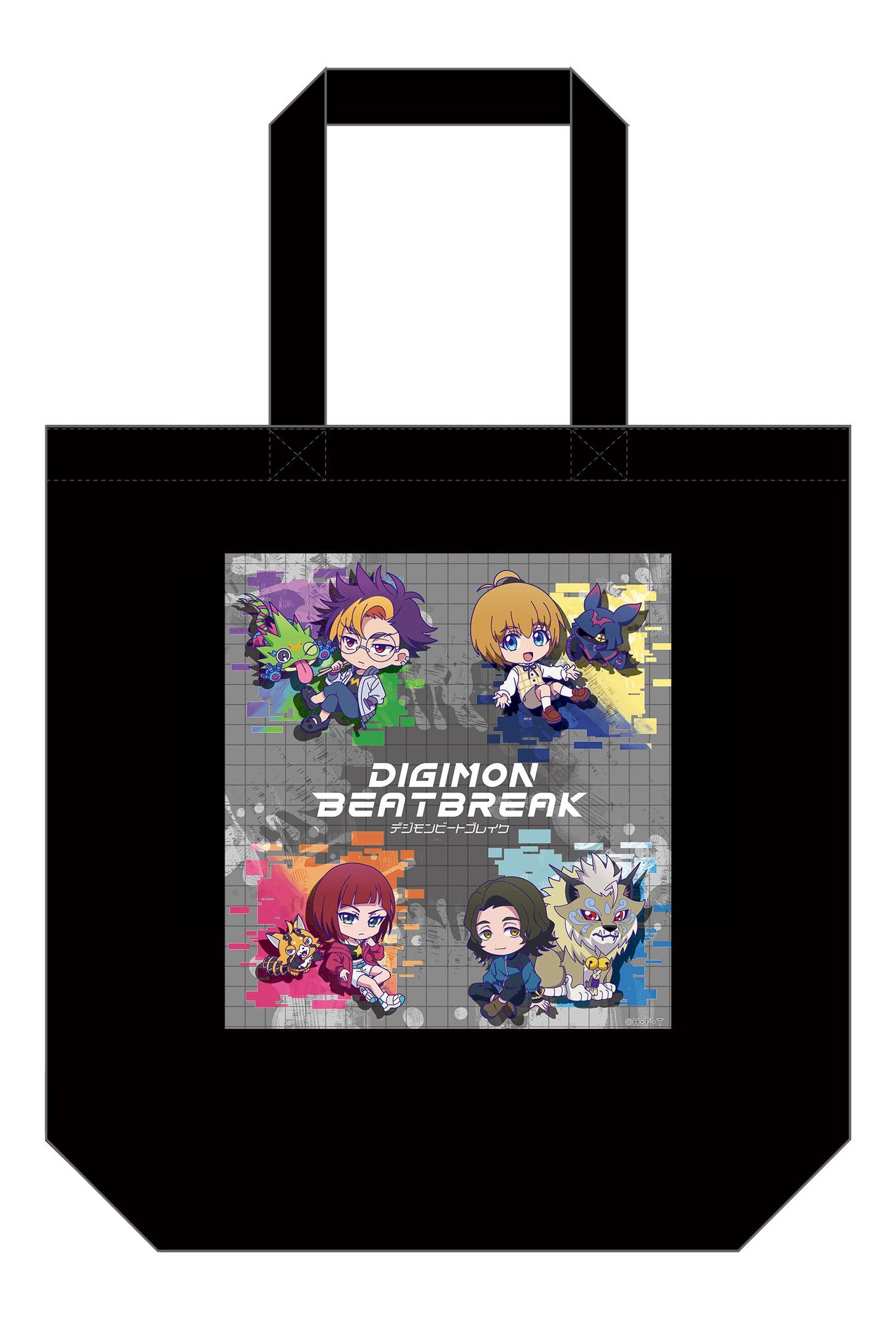 DIGIMON BEATBREAK（數碼寶貝） Q版插畫 托特包