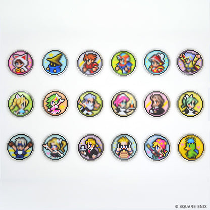 ファイナルファンタジー ピクセルリマスター（最終幻想 像素重製版） 圖標亞克力貼紙收藏 BOX 18個裝