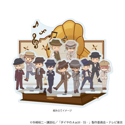《鑽石王牌 actⅡ》 -Second Season- 03號 集合設計 復古插畫 亞克力場景擺件