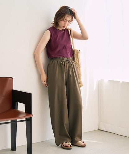 接觸冷感涼感寬鬆休閒褲