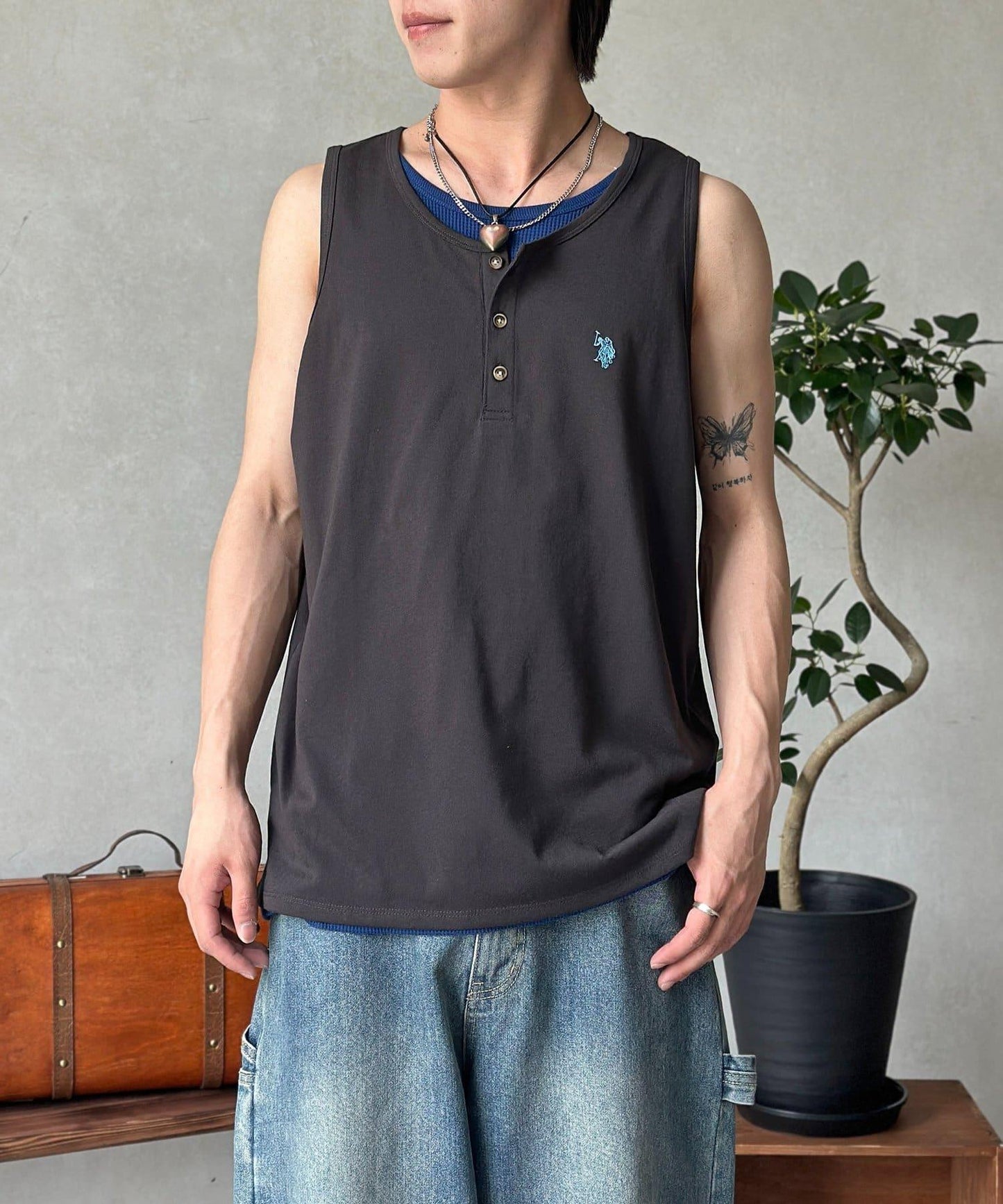 U.S. POLO ASSN. 亨利領背心