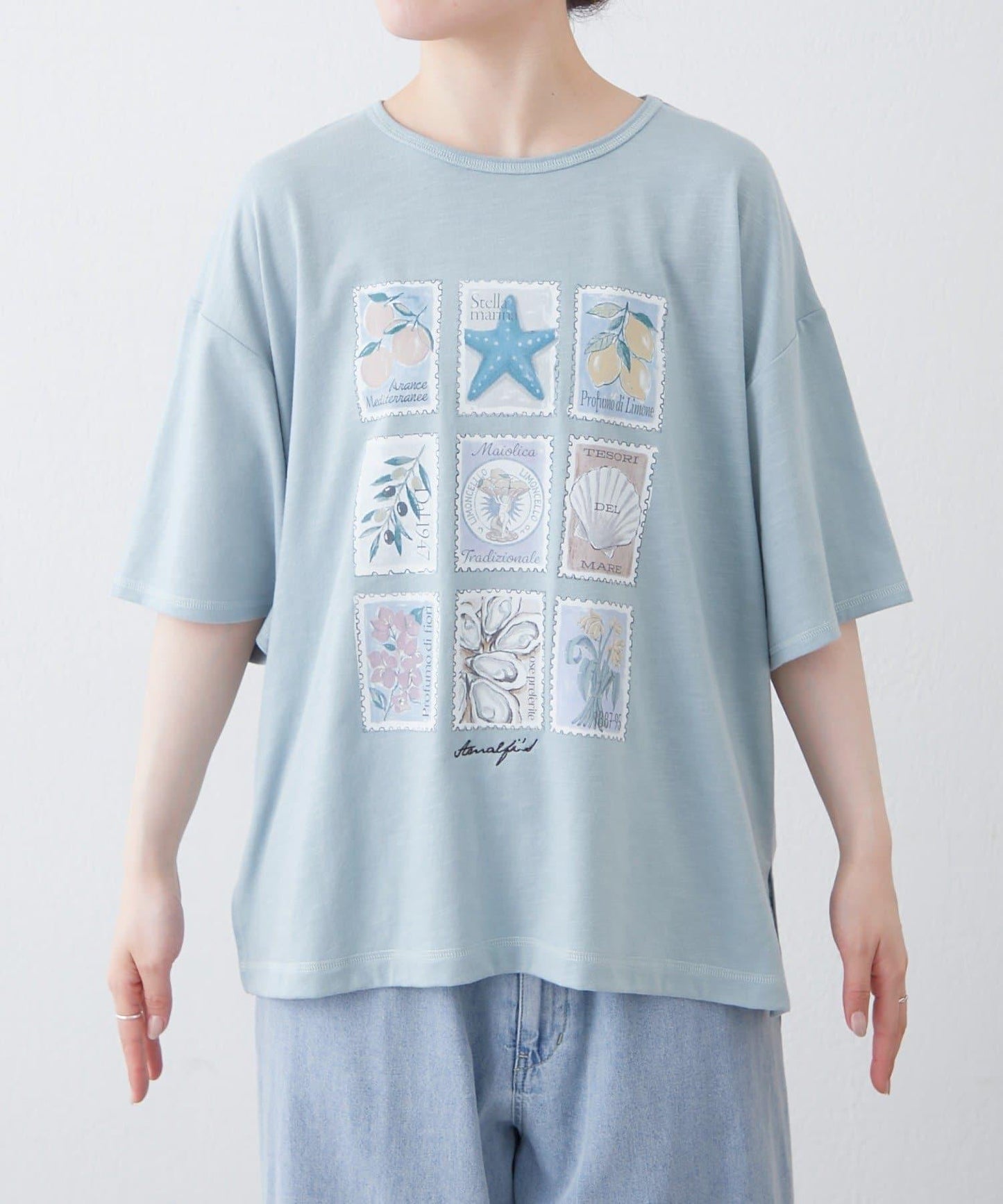 AMALFI 單點刺繡 多樣印花 T恤
