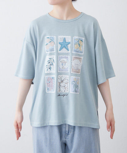 AMALFI 單點刺繡 多樣印花 T恤