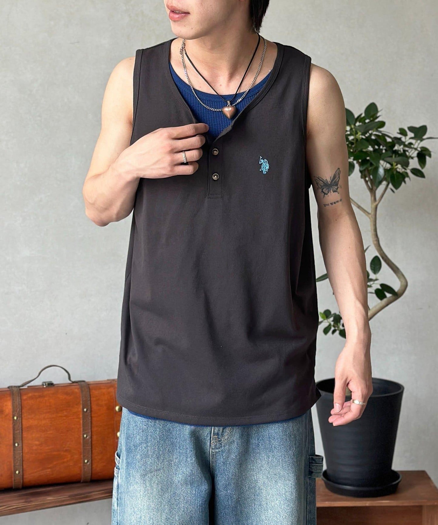 U.S. POLO ASSN. 亨利領背心