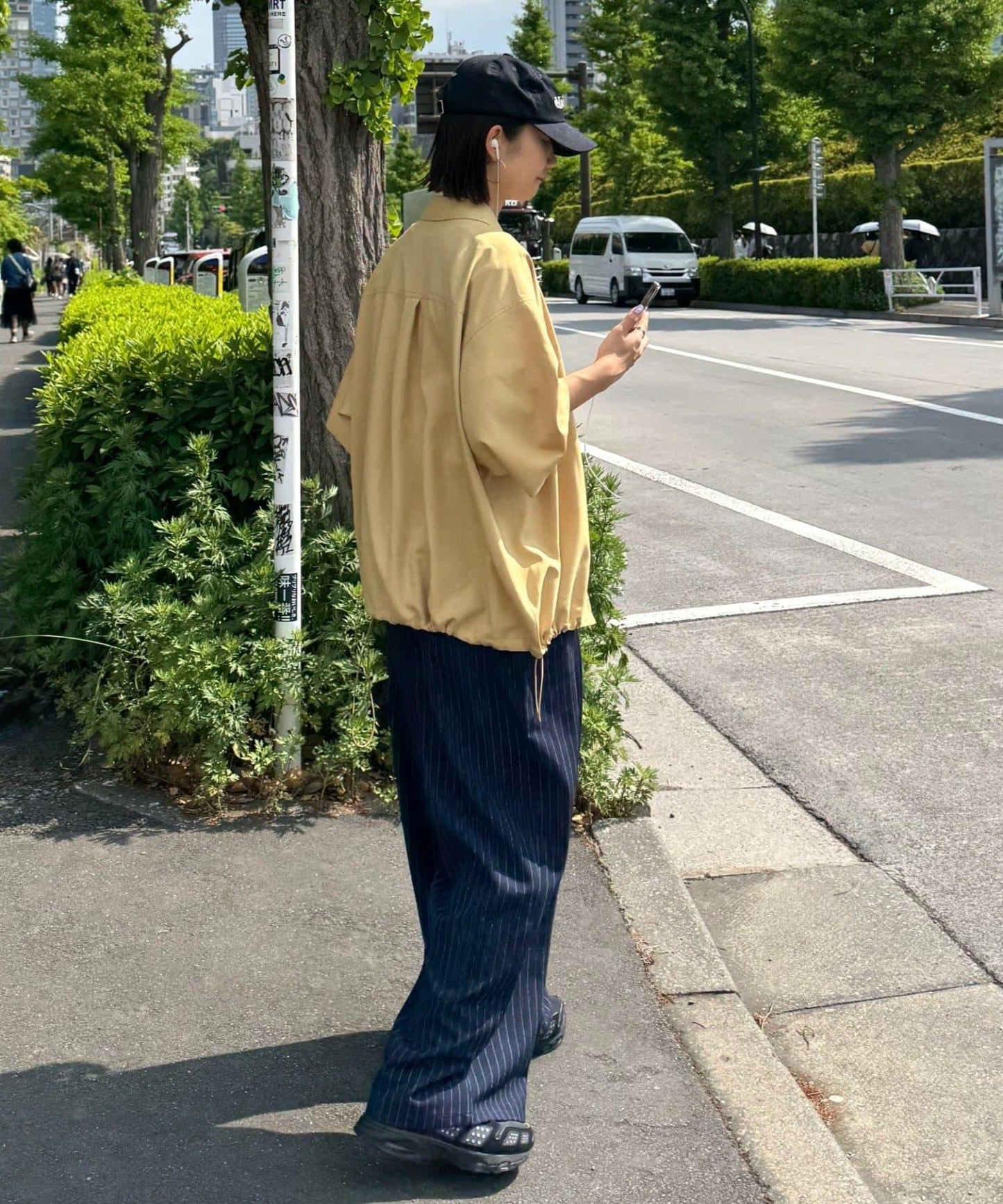 全開拉鍊短袖襯衫