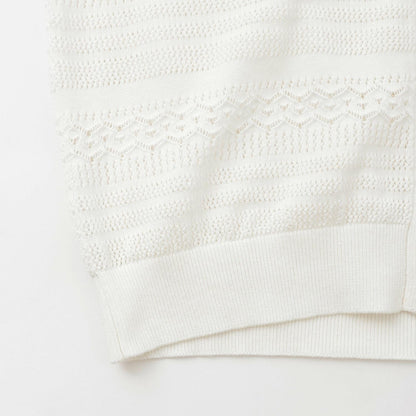AMI 鏤空針織連帽上衣＋logo刺繡背心 套裝