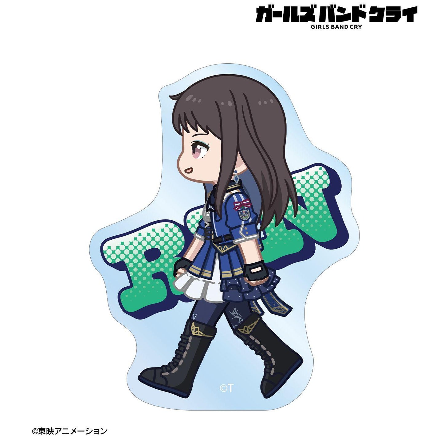《哭泣少女樂隊》（哭泣少女樂隊） 迷你角色系列 リン 透明異形貼紙