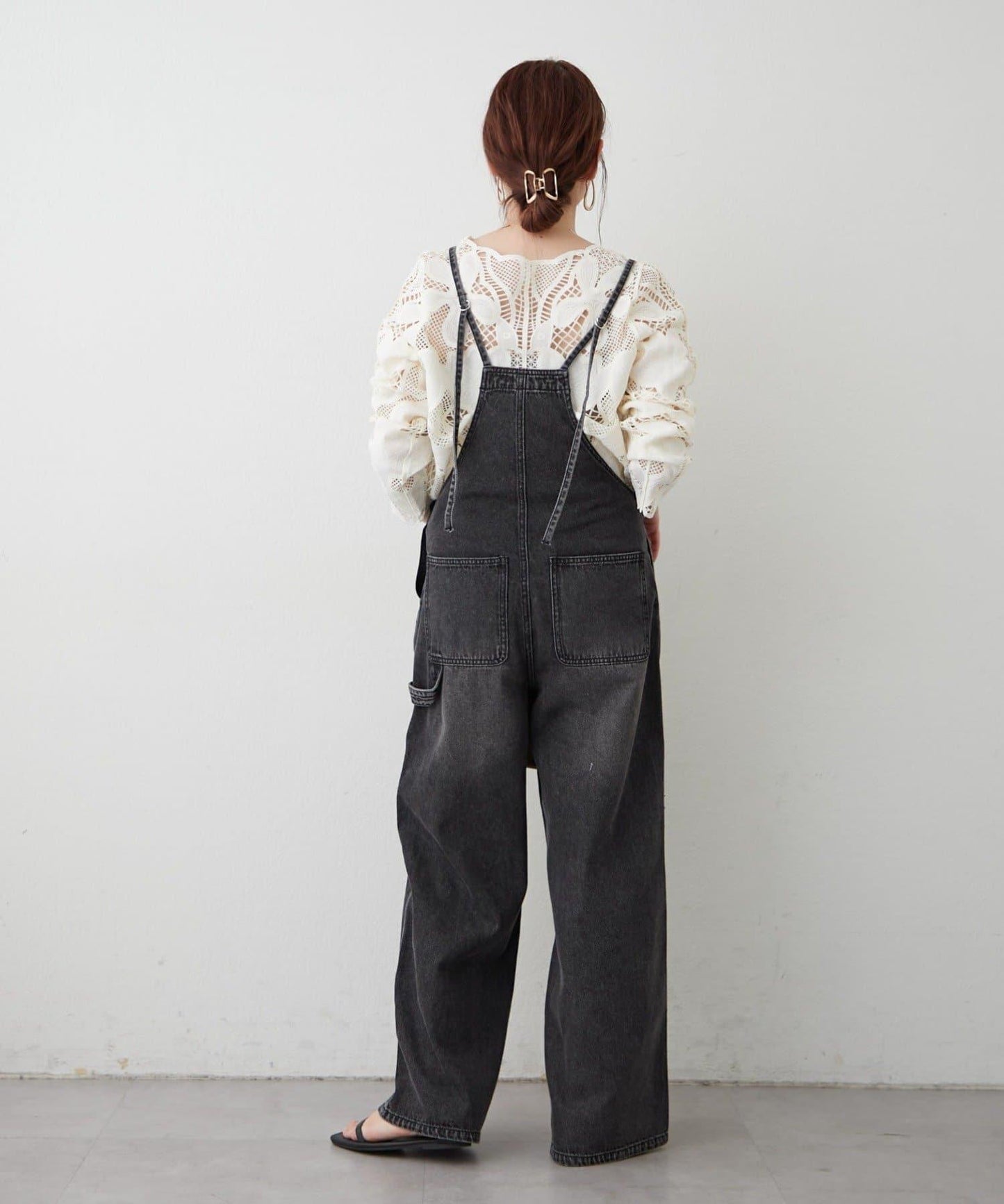 OTONA 牛仔揹帶褲