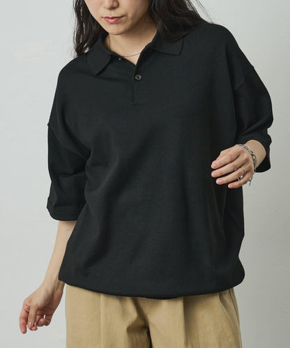 抗菌速乾絲綢混紡 半袖針織Polo衫