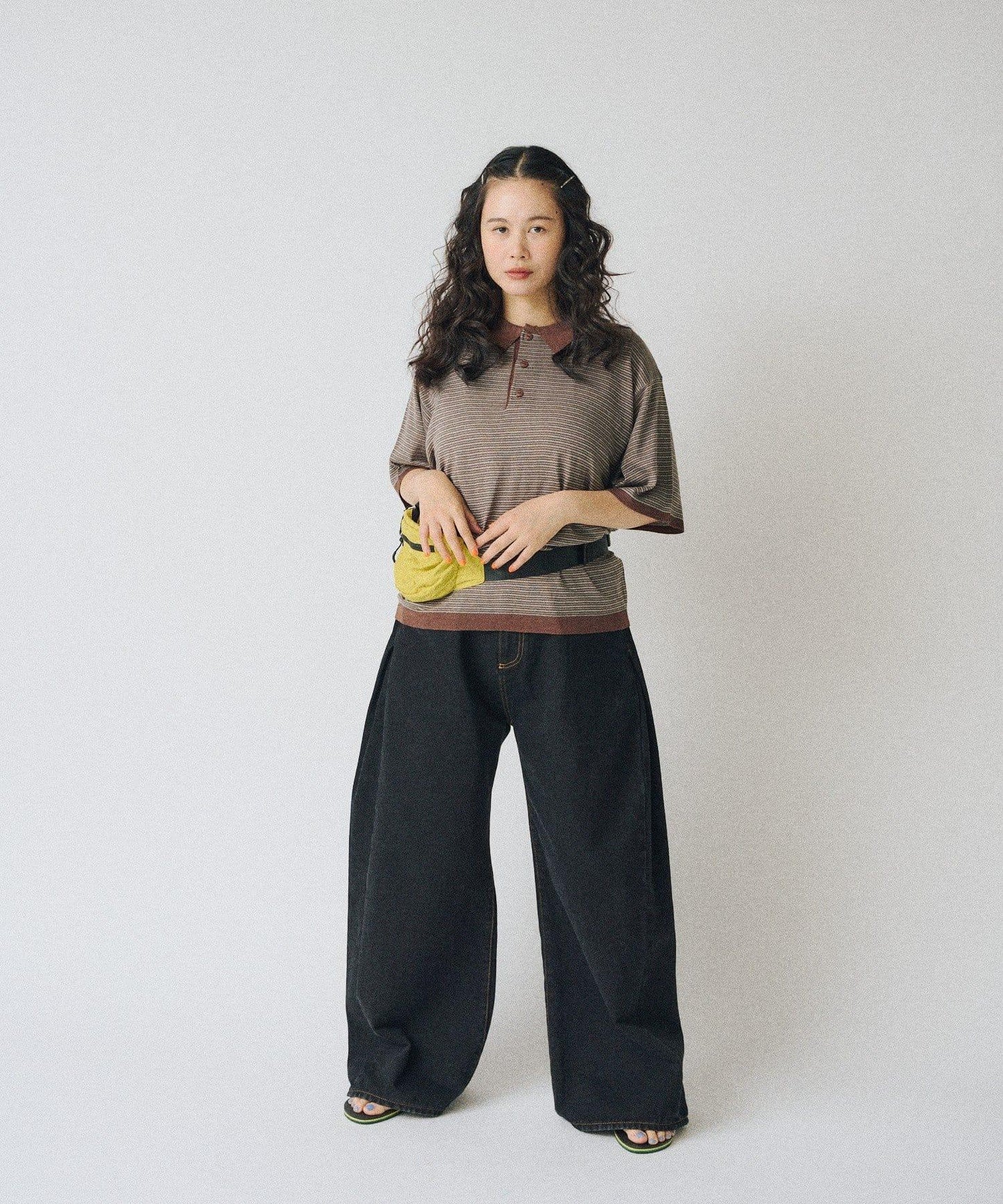 WHIMSIC 條紋針織POLO衫