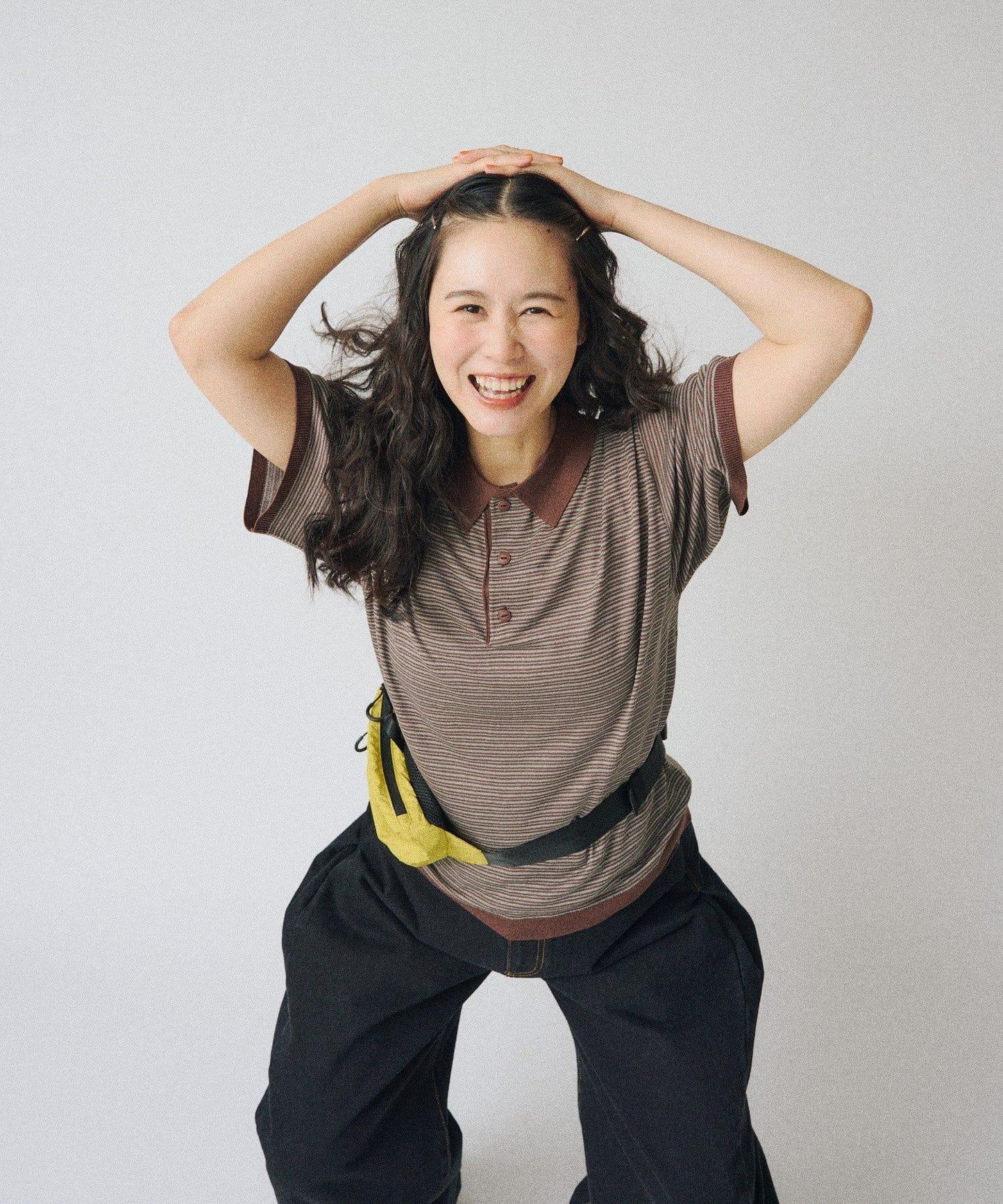 WHIMSIC 條紋針織POLO衫