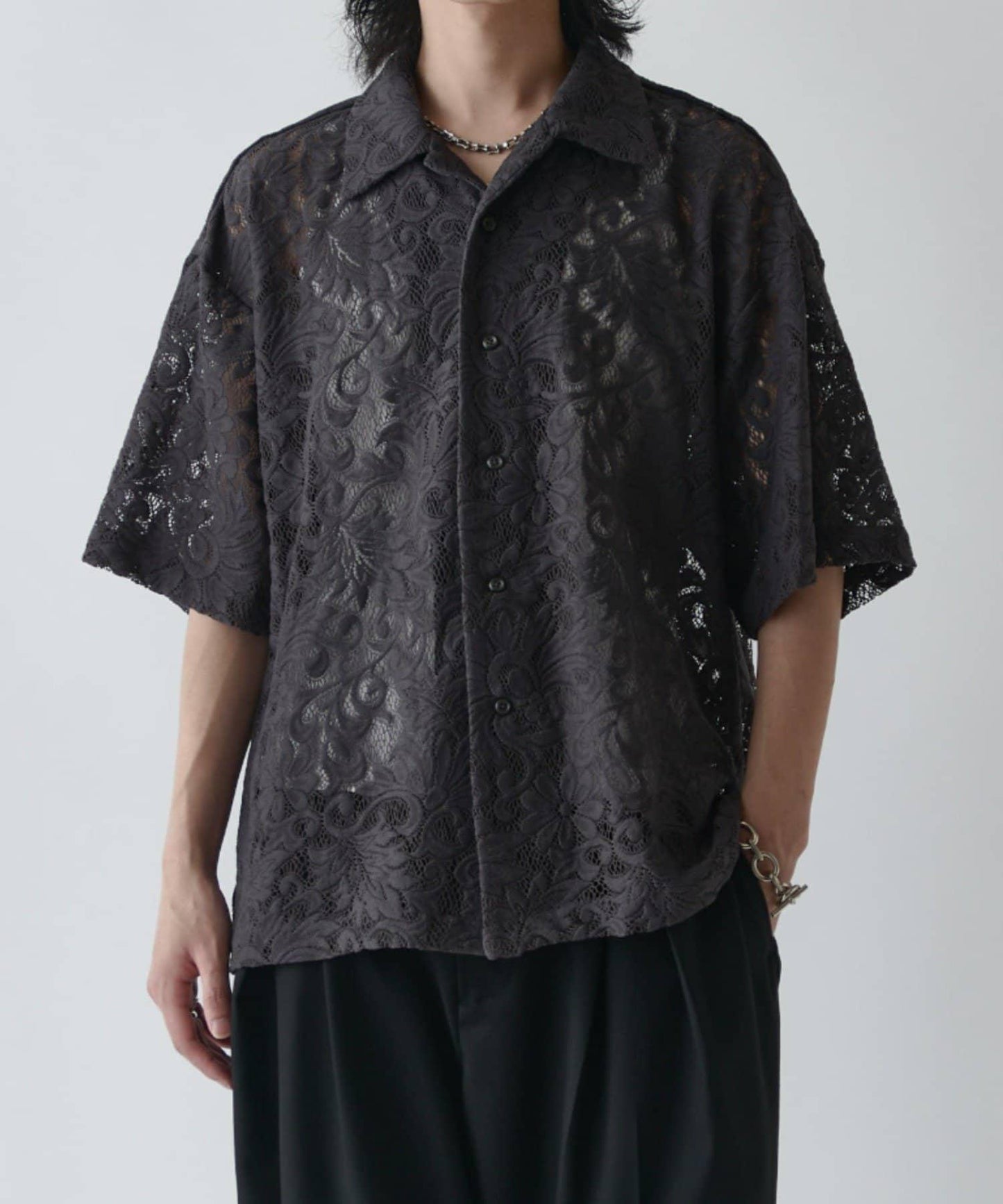 花卉蕾絲 蓬鬆廓形 襯衫