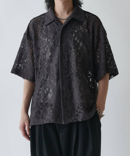 花卉蕾絲 蓬鬆廓形 襯衫