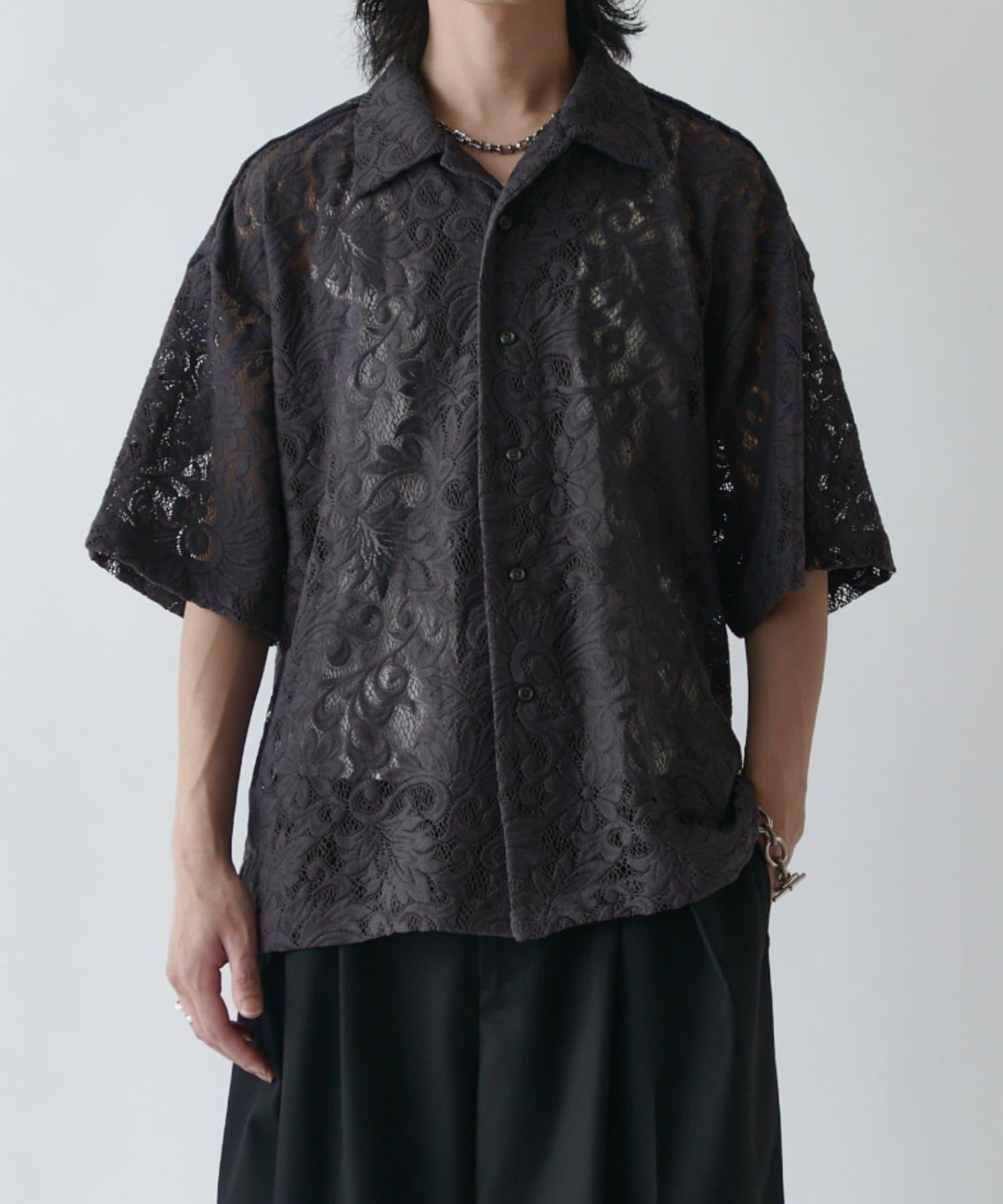 花卉蕾絲 蓬鬆廓形 襯衫