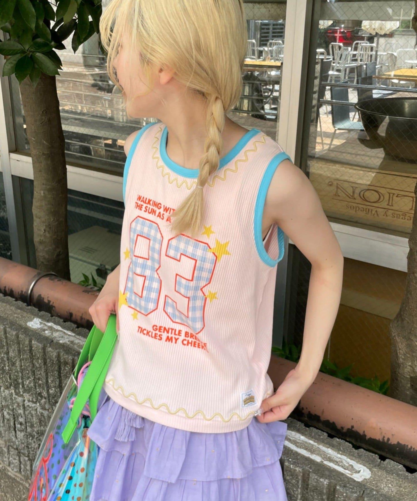 波紋羅紋 H.Sロゴ印花 背心
