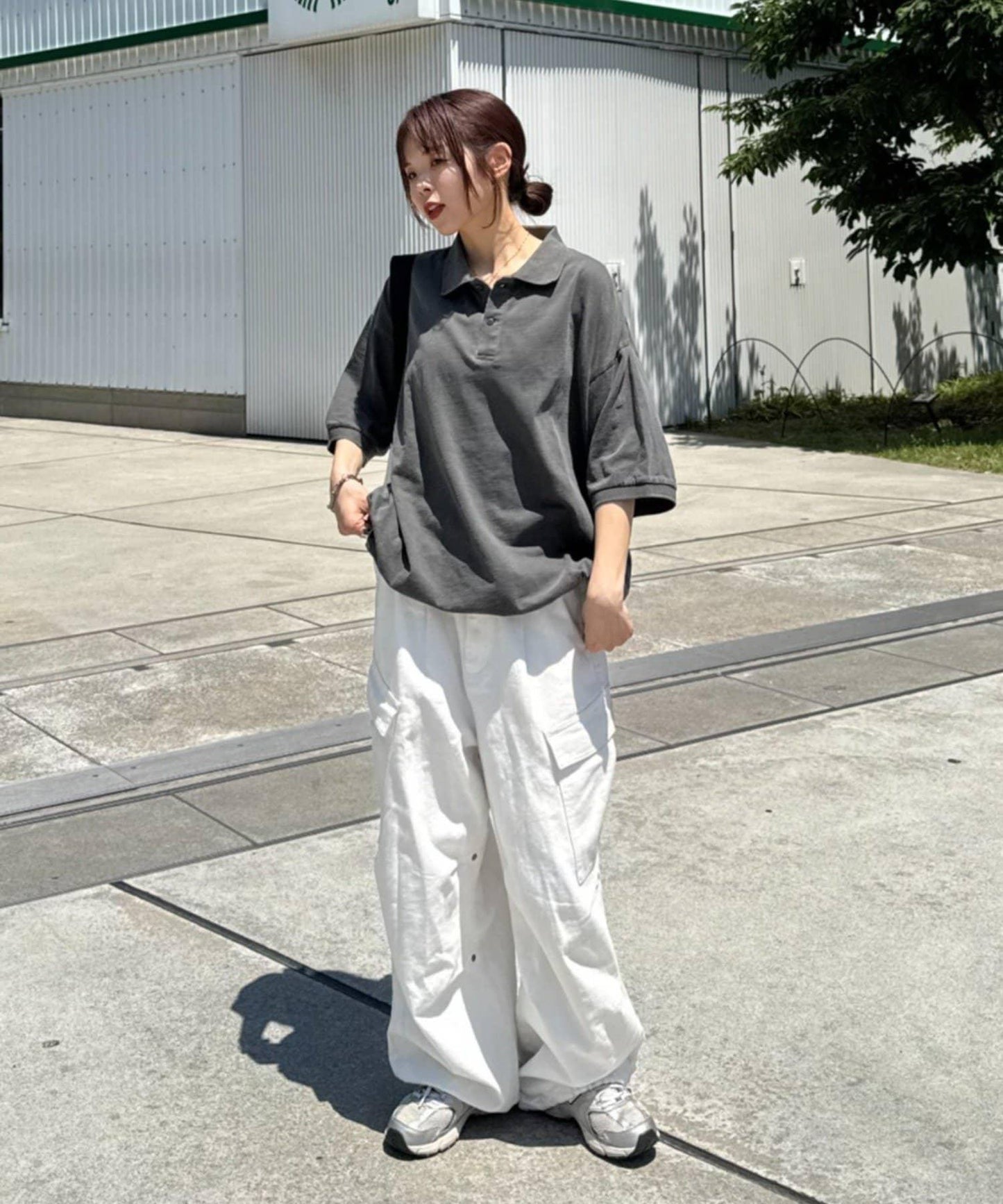 顏料染網眼POLO衫