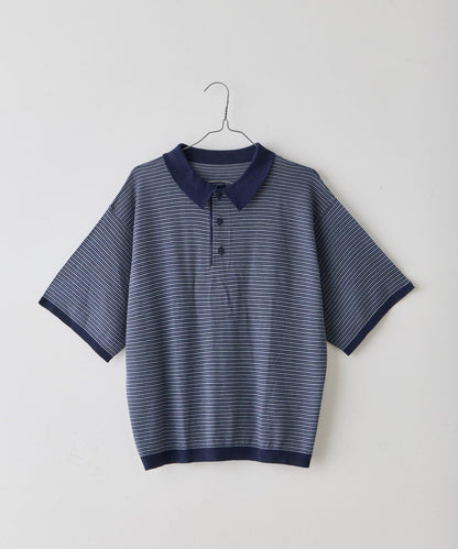 WHIMSIC 條紋針織POLO衫