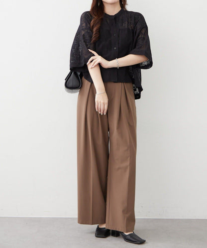 NAO 花卉蕾絲女襯衫