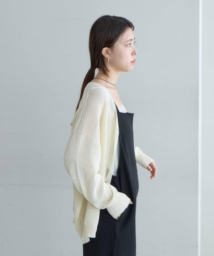 紙紗針織開衫