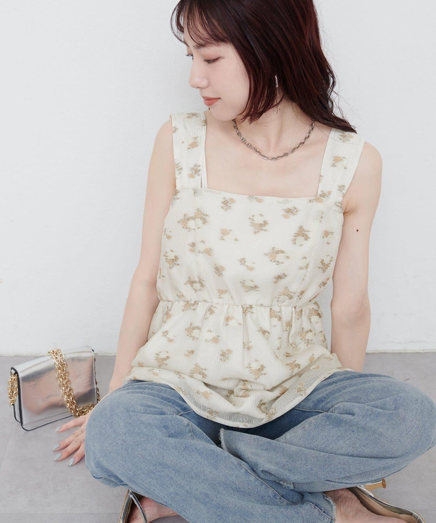 natural couture 提花上衣