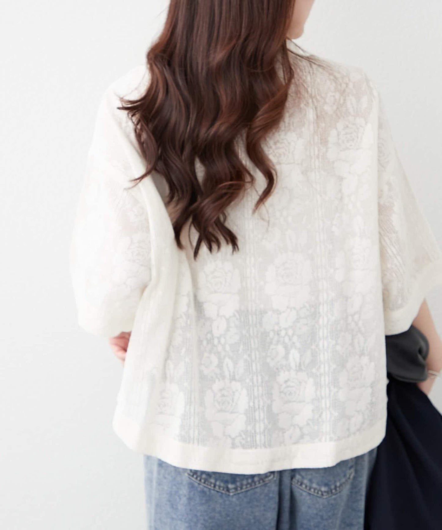 NAO 花卉蕾絲女襯衫