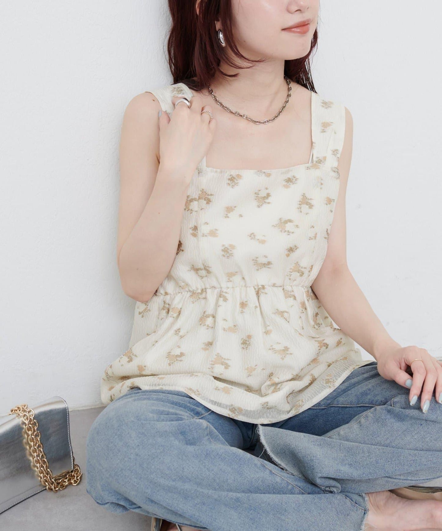 natural couture 提花上衣