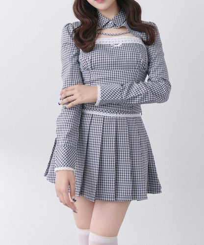 Belle Charme 襯衫束胸上衣套裝