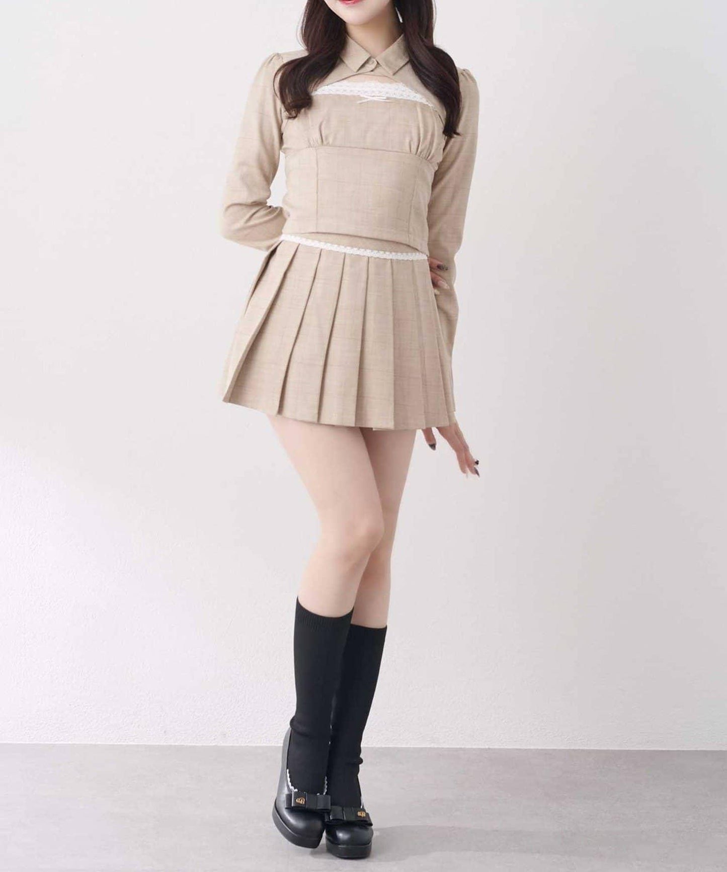 Belle Charme 襯衫束胸上衣套裝
