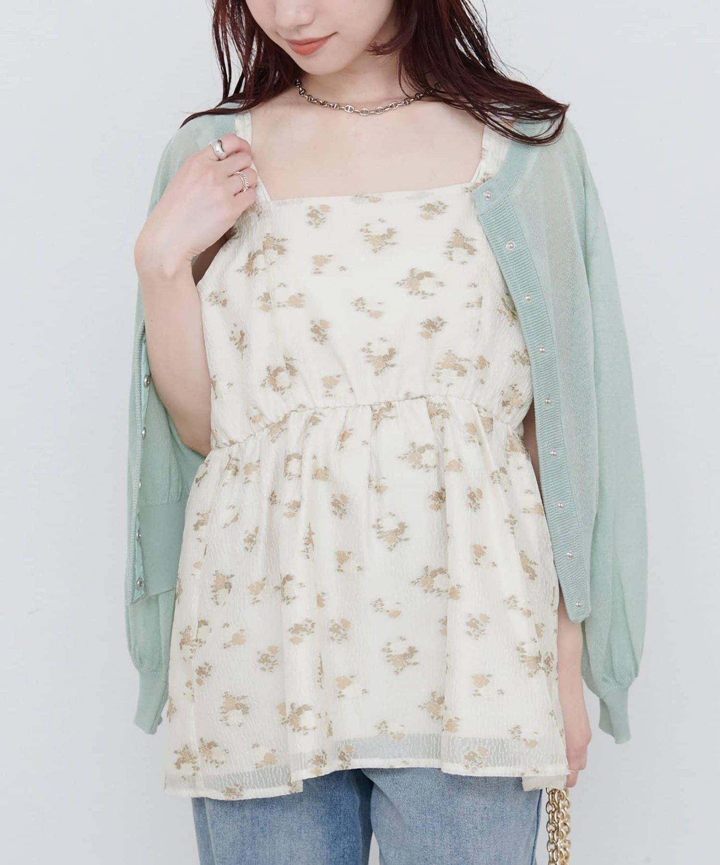 natural couture 提花上衣