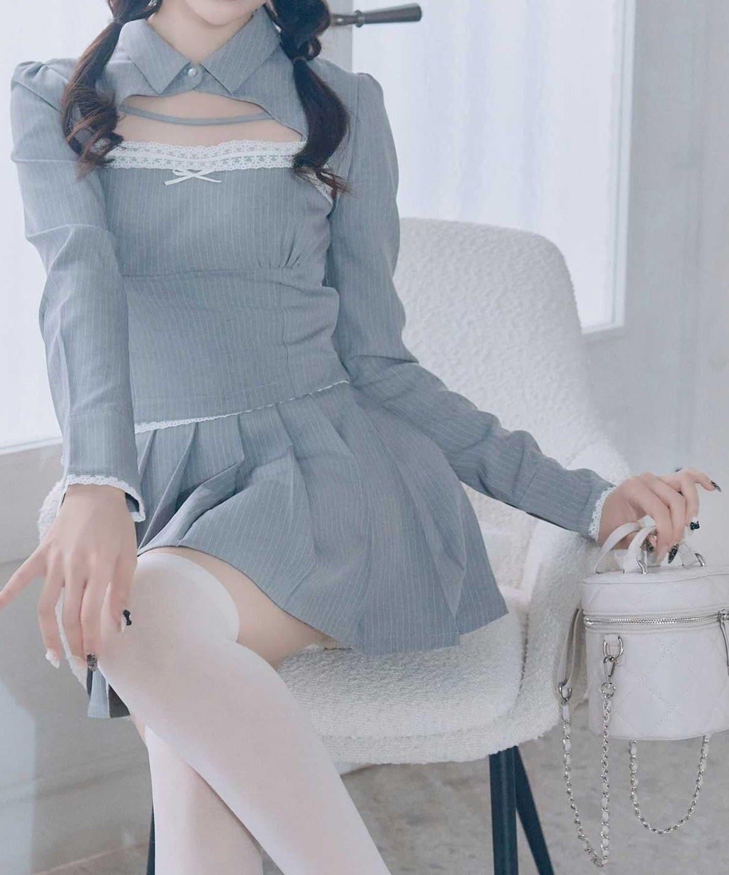 Belle Charme 襯衫束胸上衣套裝