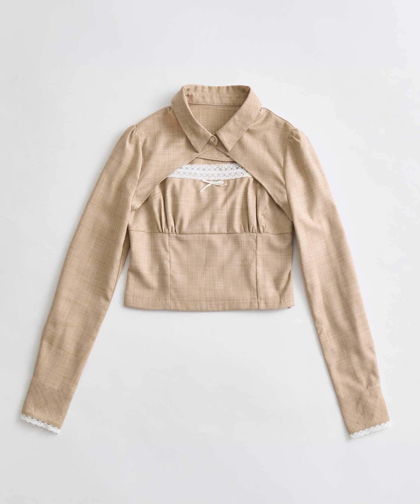 Belle Charme 襯衫束胸上衣套裝