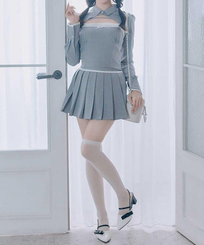 Belle Charme 襯衫束胸上衣套裝