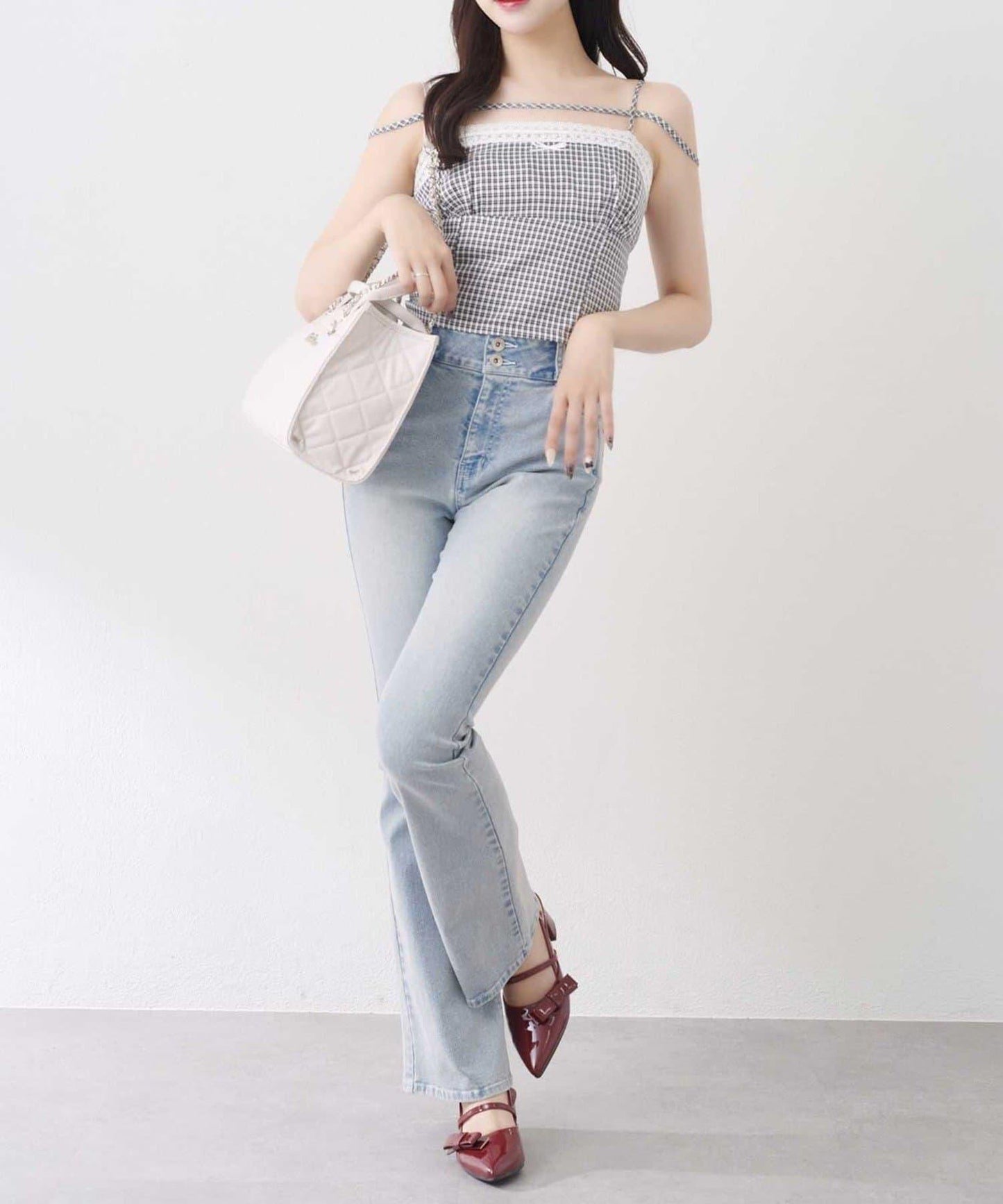Belle Charme 襯衫束胸上衣套裝