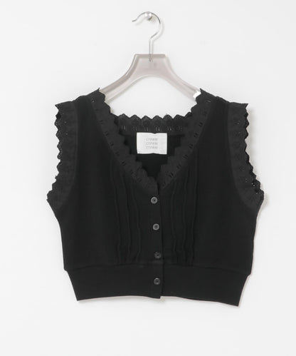 crinkle crinkle crinkle WAFFLE FRILL VEST 背心