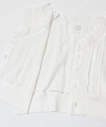 crinkle crinkle crinkle WAFFLE FRILL VEST 背心
