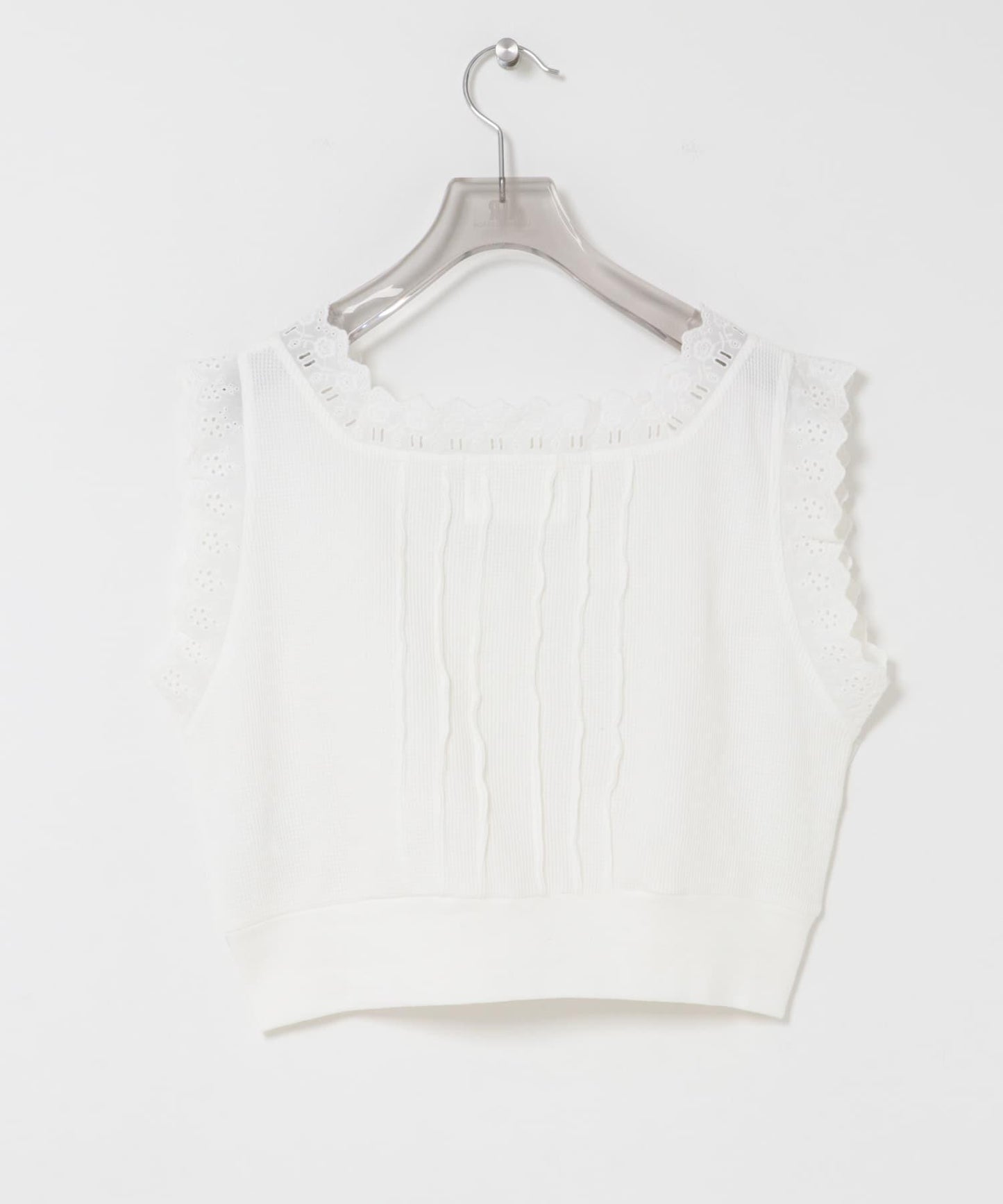 crinkle crinkle crinkle WAFFLE FRILL VEST 背心