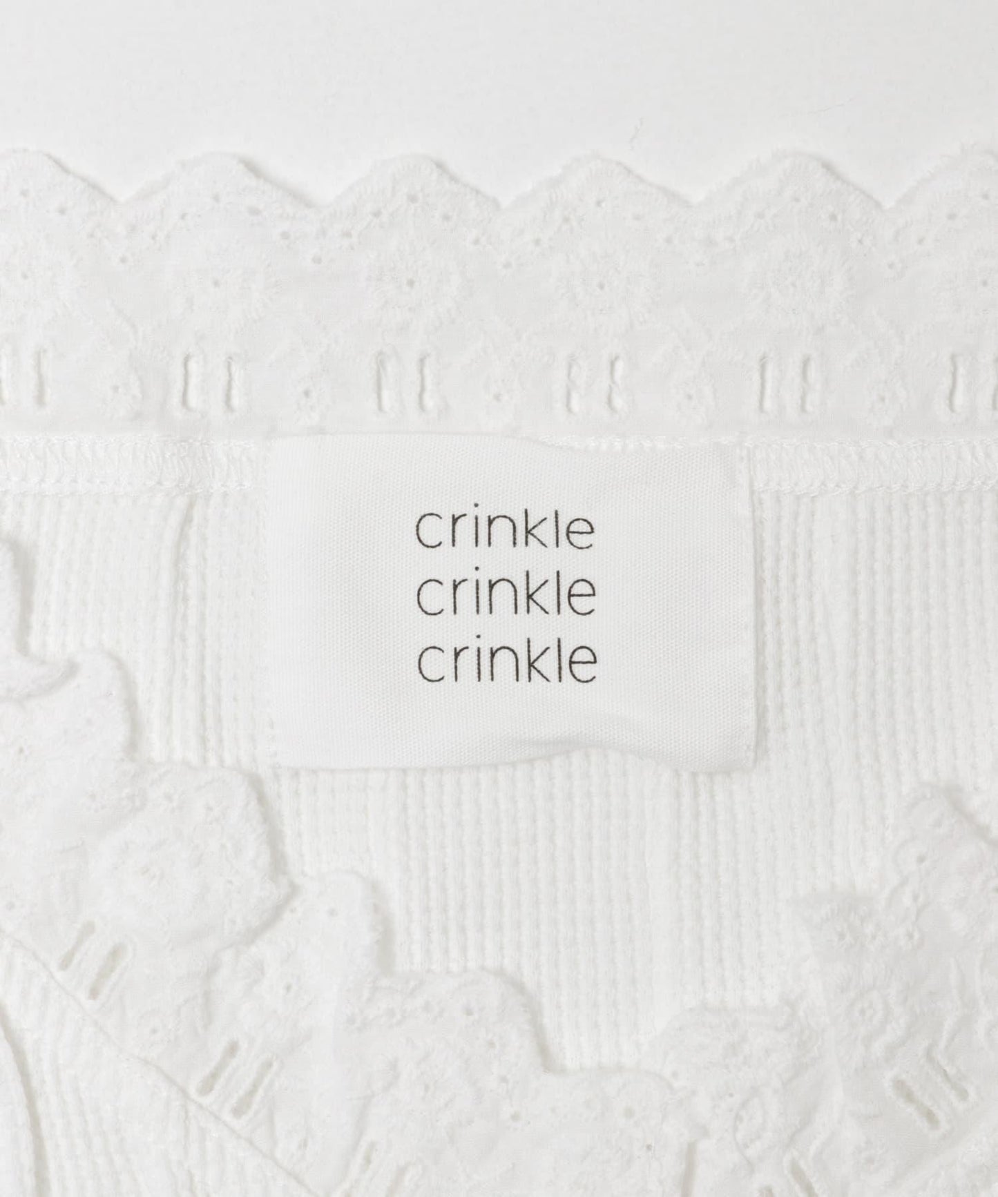 crinkle crinkle crinkle WAFFLE FRILL VEST 背心
