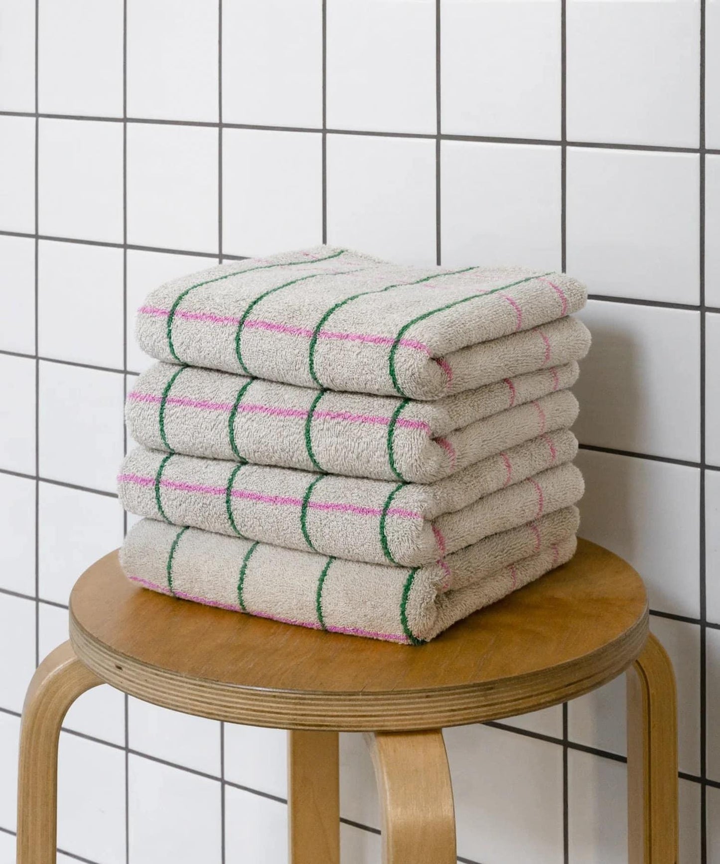 WARMGREYTAIL TILE FACETOWEL 面巾