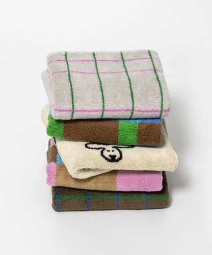 WARMGREYTAIL TILE FACETOWEL 面巾