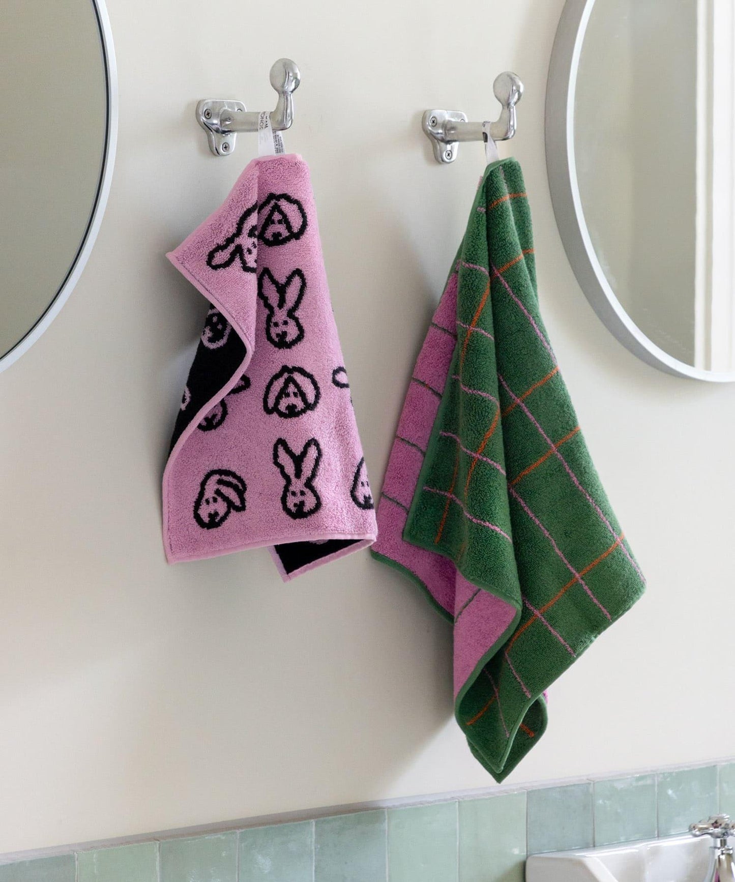 WARMGREYTAIL TILE FACETOWEL 面巾