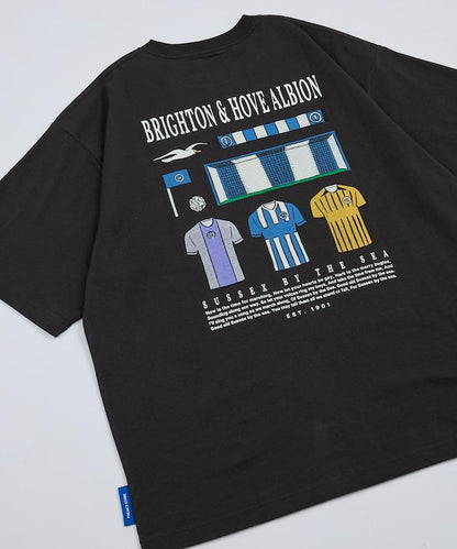 Brighton & Hove Albion FC SEAGULLS 球衣圖案 印花短袖T恤