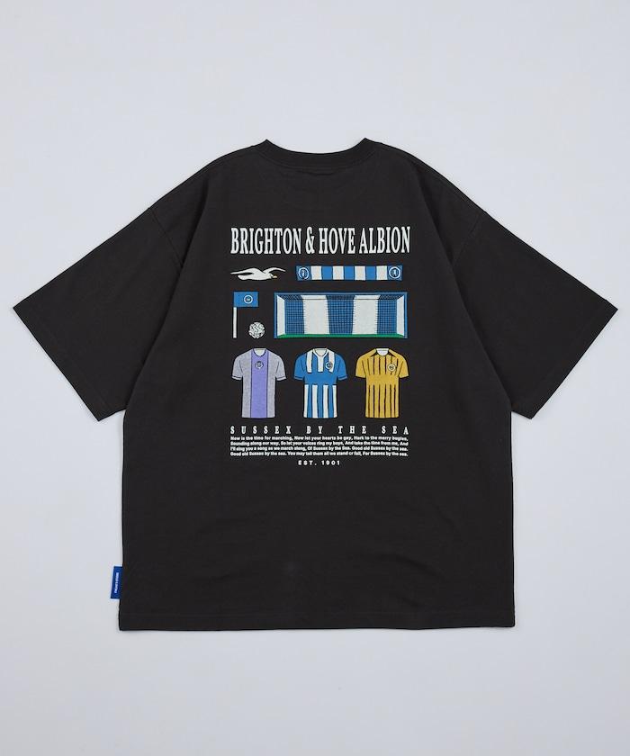 Brighton & Hove Albion FC SEAGULLS 球衣圖案 印花短袖T恤