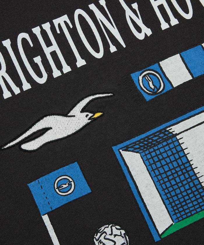 Brighton & Hove Albion FC SEAGULLS 球衣圖案 印花短袖T恤