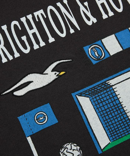 Brighton & Hove Albion FC SEAGULLS 球衣圖案 印花短袖T恤