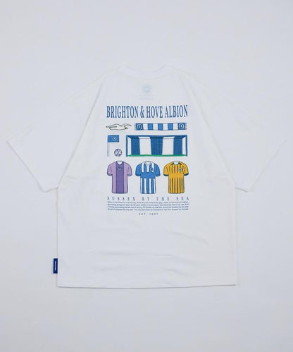 Brighton & Hove Albion FC SEAGULLS 球衣圖案 印花短袖T恤