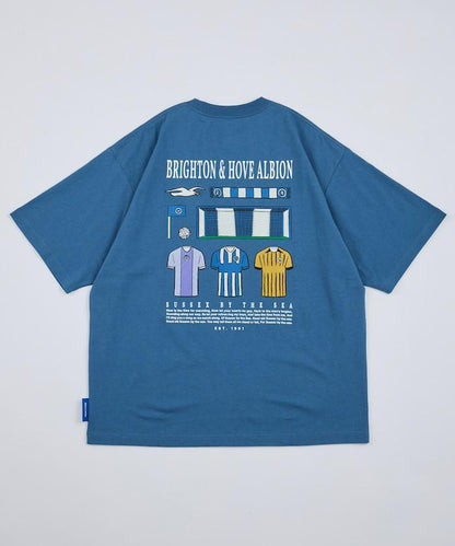 Brighton & Hove Albion FC SEAGULLS 球衣圖案 印花短袖T恤